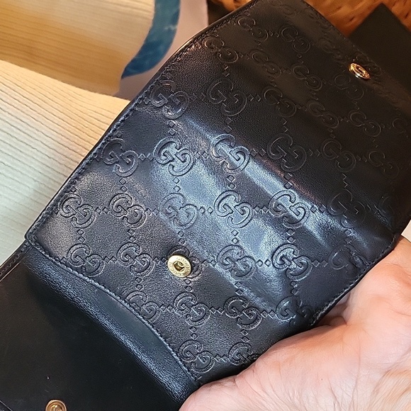 Gucci Black Leather Wallet Authentic - Picture 7 of 11